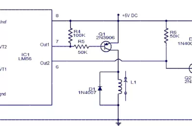 Mạch điều chỉnh nhiệt sử dụng LM56